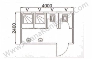  ki WC ki Dulu Konteyner 